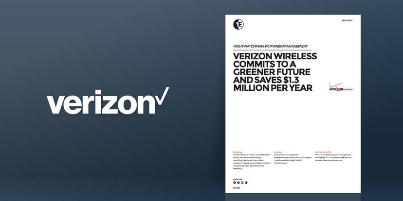 Verizon wireless commits to a greener future and saves $1.3 million per year