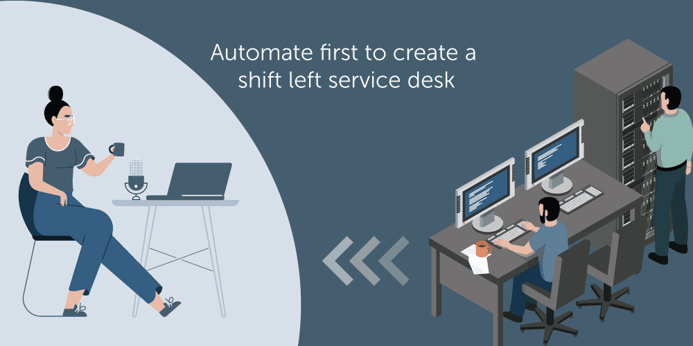 A method for finding suitable candidates for shift left ITSM using service desk data and Tachyon