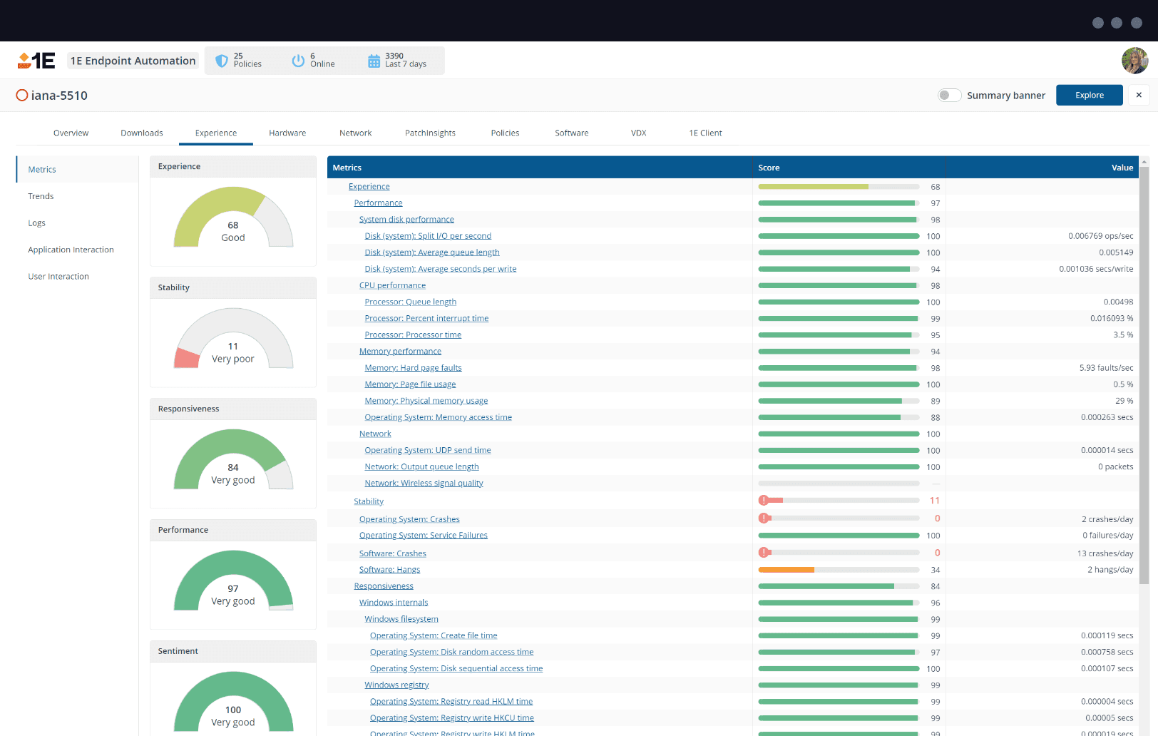 1E Endpoint Automation - Explore Devices