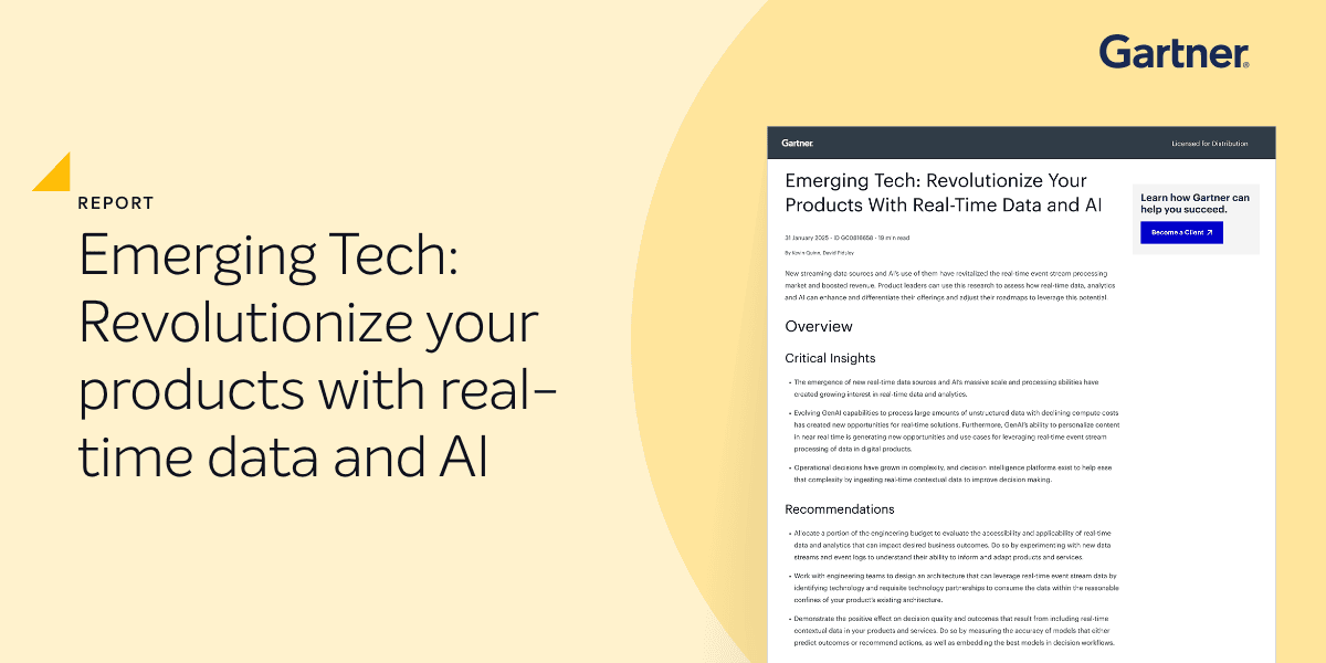 Report - Emerging Tech Revolutionize your products with real-time data and AI