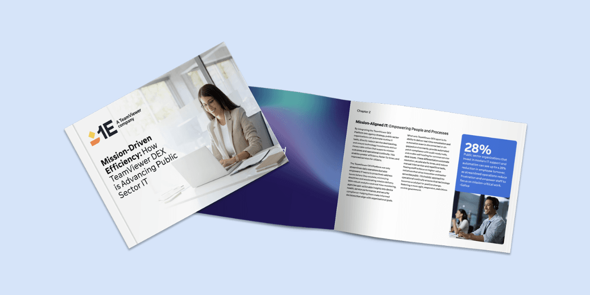 Mission-Driven Efficiency: How TeamViewer DEX is Advancing Public Sector IT Mission-Driven Efficiency: How TeamViewer DEX is Advancing Public Sector IT